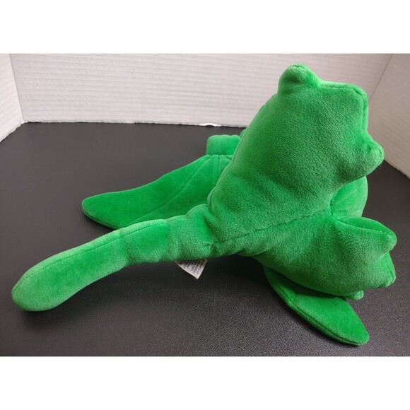 Vintage Manhattan Toy Co Green Pterodactyl Dinosaur 1991 Velour Plush Stuffed 9" - Picture 7 of 10